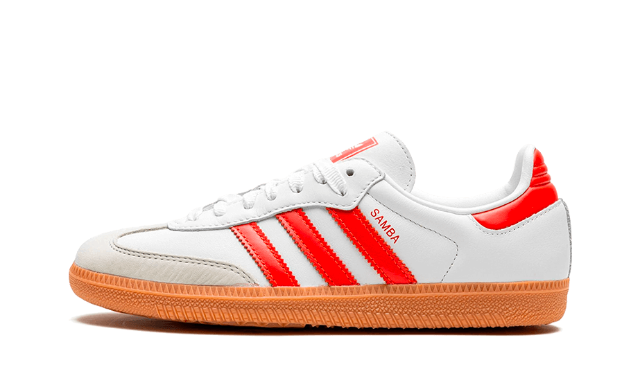 Adidas Samba OG White Solar Red Gum (Women's)