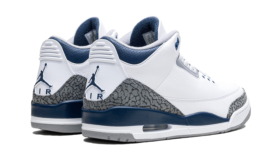 Jordan 3 blanco con azul shop