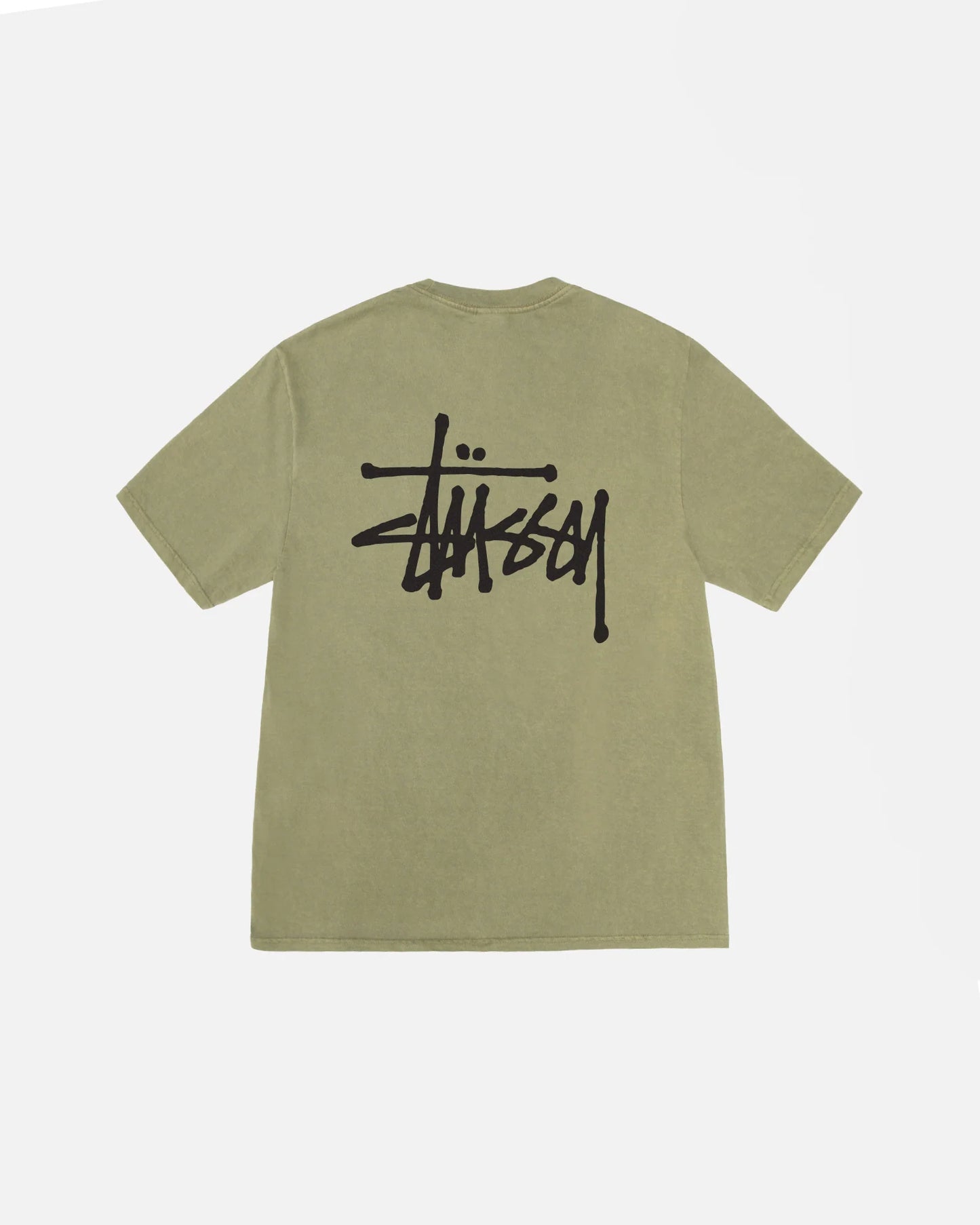 Stussy Basic Pig  Dyed Tee Olive