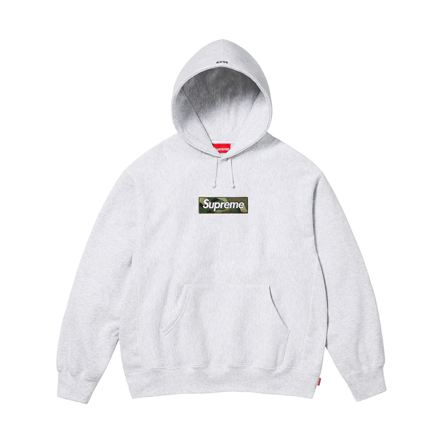 Supreme Box Logo Hooded Sweatshirt (FW23) Ash Grey