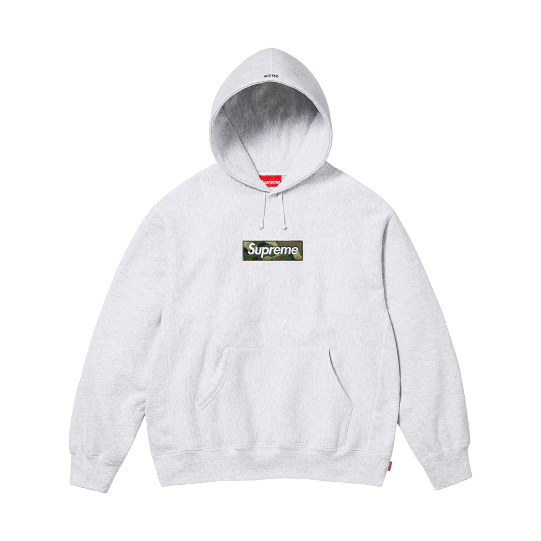 Supreme Box Logo Hooded Sweatshirt (FW23) Ash Grey