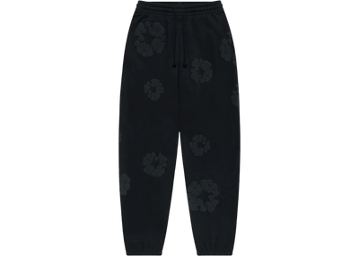 Denim Tears Cotton Wreath Sweatpants Black Monochrome