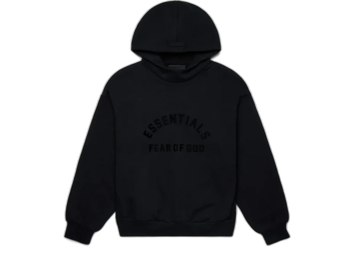 Fear of God Essentials Hoodie Arch Logo Jet Black