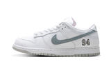 Nike SB Dunk Low Supreme 94 White Metallic Silver