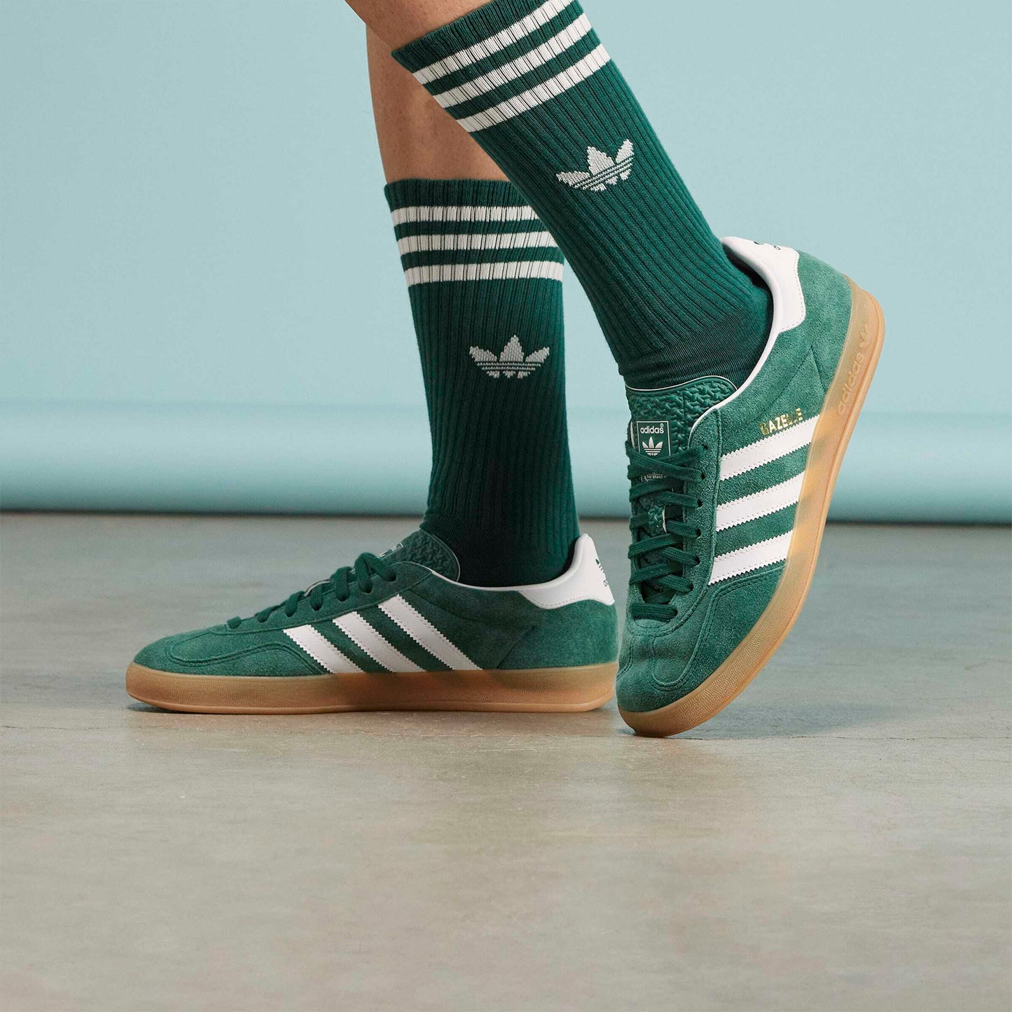 Adidas Mujer Gazelle Indoor Collegiate Green Cloud