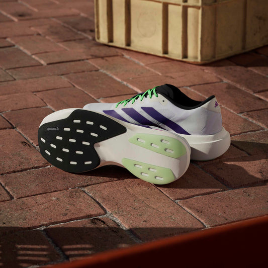 Adidas Adizero Evo SL White Purple Lime Burst
