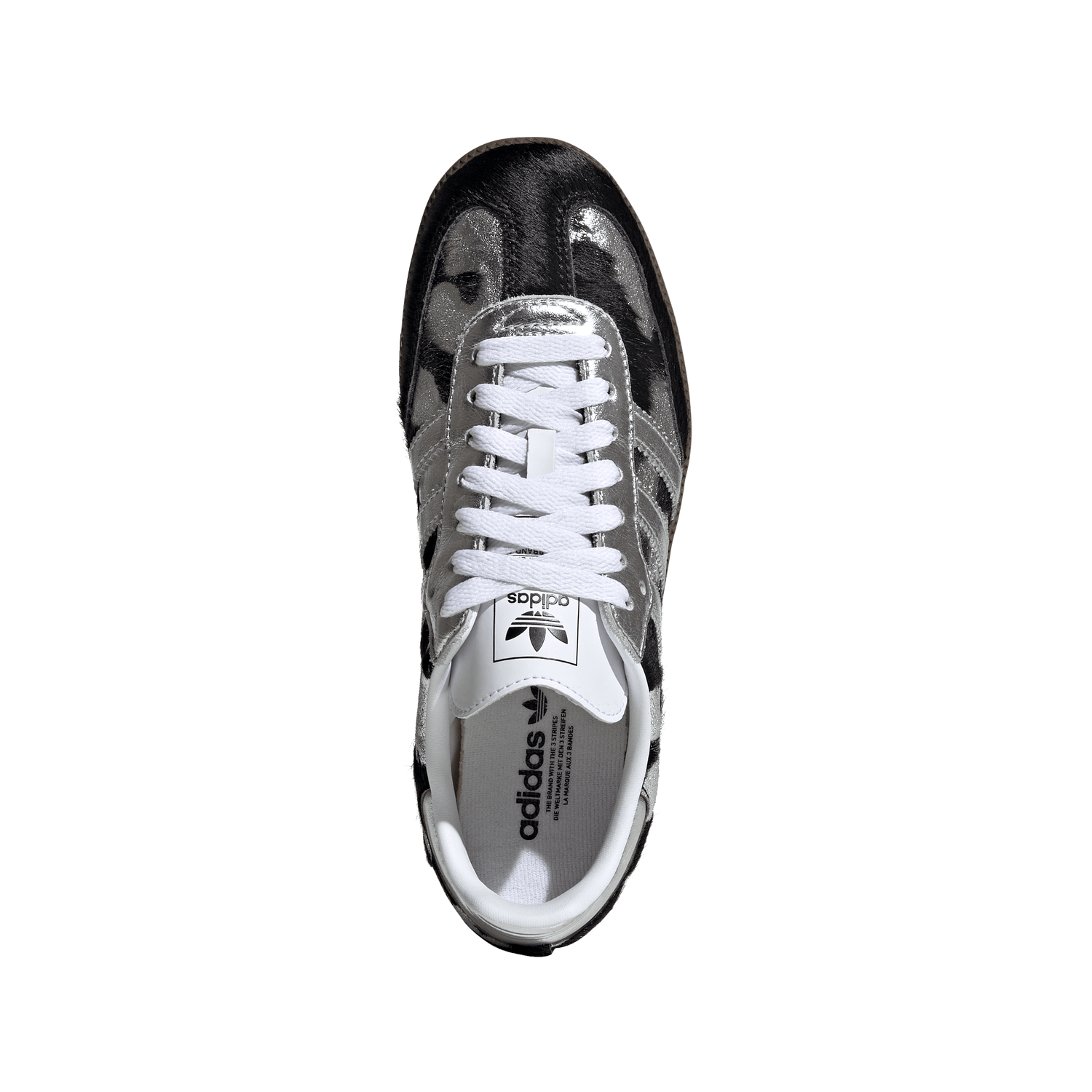 Adidas Samba OG Black Pony Hair Silver Metallic