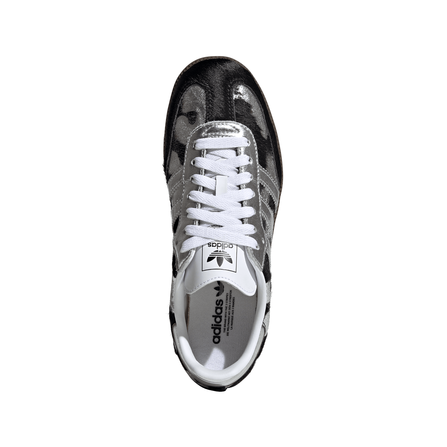 Adidas Samba OG Black Pony Hair Silver Metallic