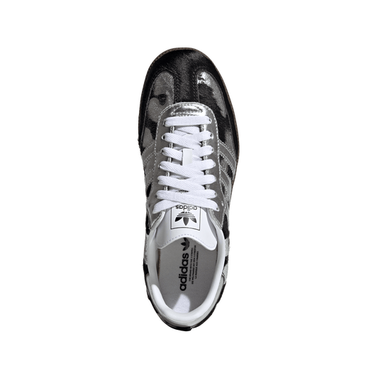 Adidas Samba OG Black Pony Hair Silver Metallic