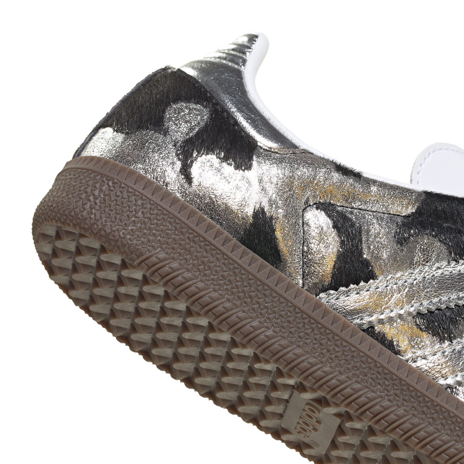 Adidas Samba OG Black Pony Hair Silver Metallic