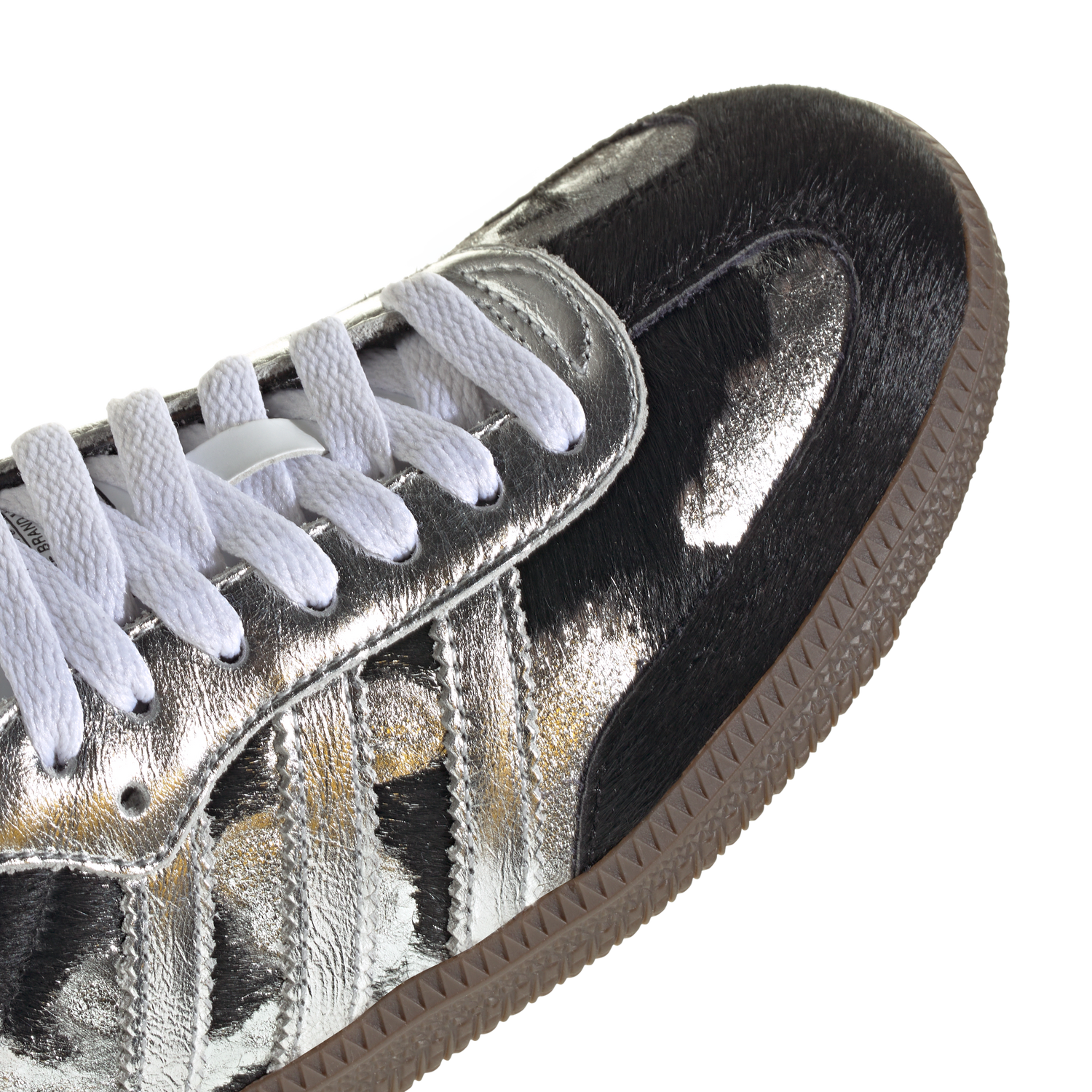 Adidas Samba OG Black Pony Hair Silver Metallic