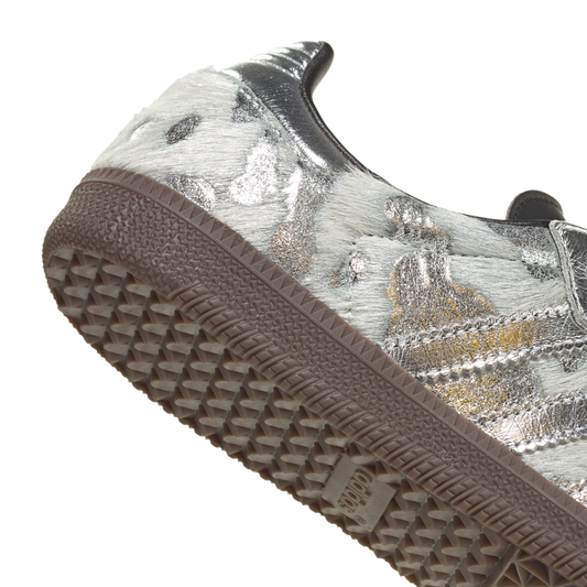 Adidas Samba OG Cream Pony Hair Silver Metallic Black