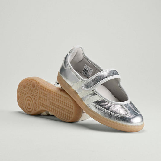 Adidas Samba Jane Silver Metallic Off White