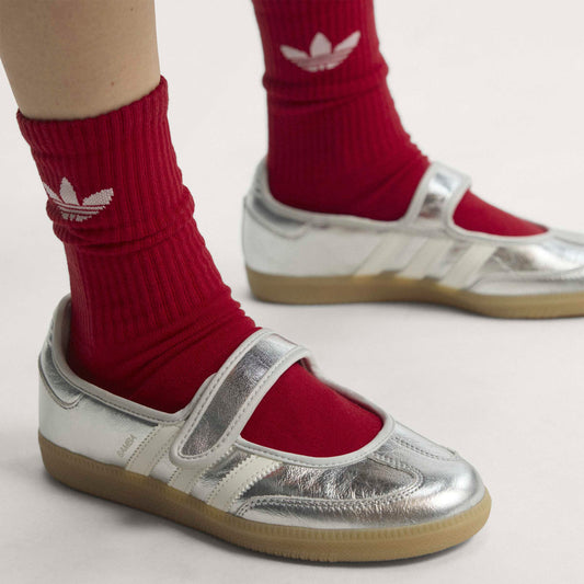 Adidas Samba Jane Silver Metallic Off White