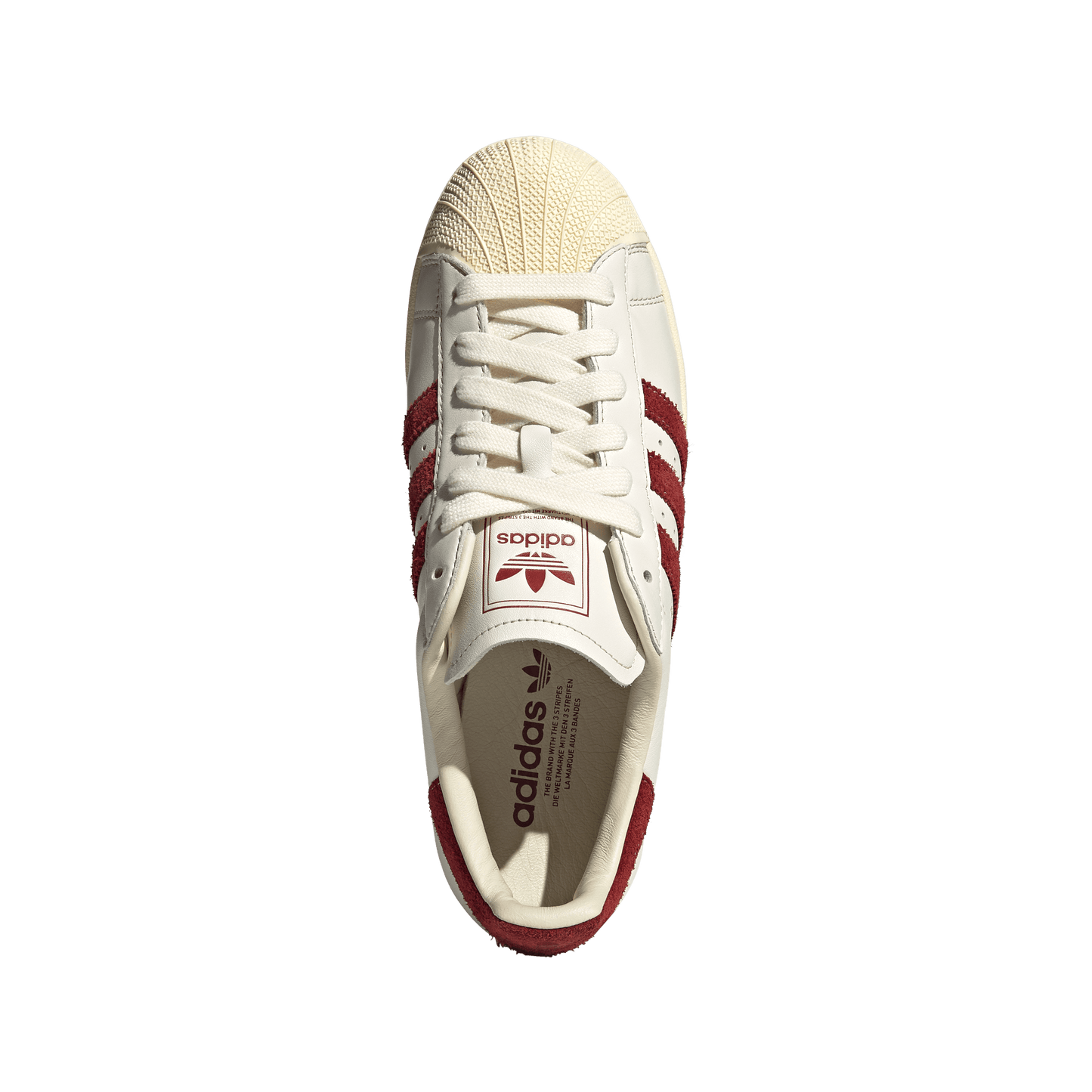 Adidas Superstar II Off White Rust Red Warm Vanilla