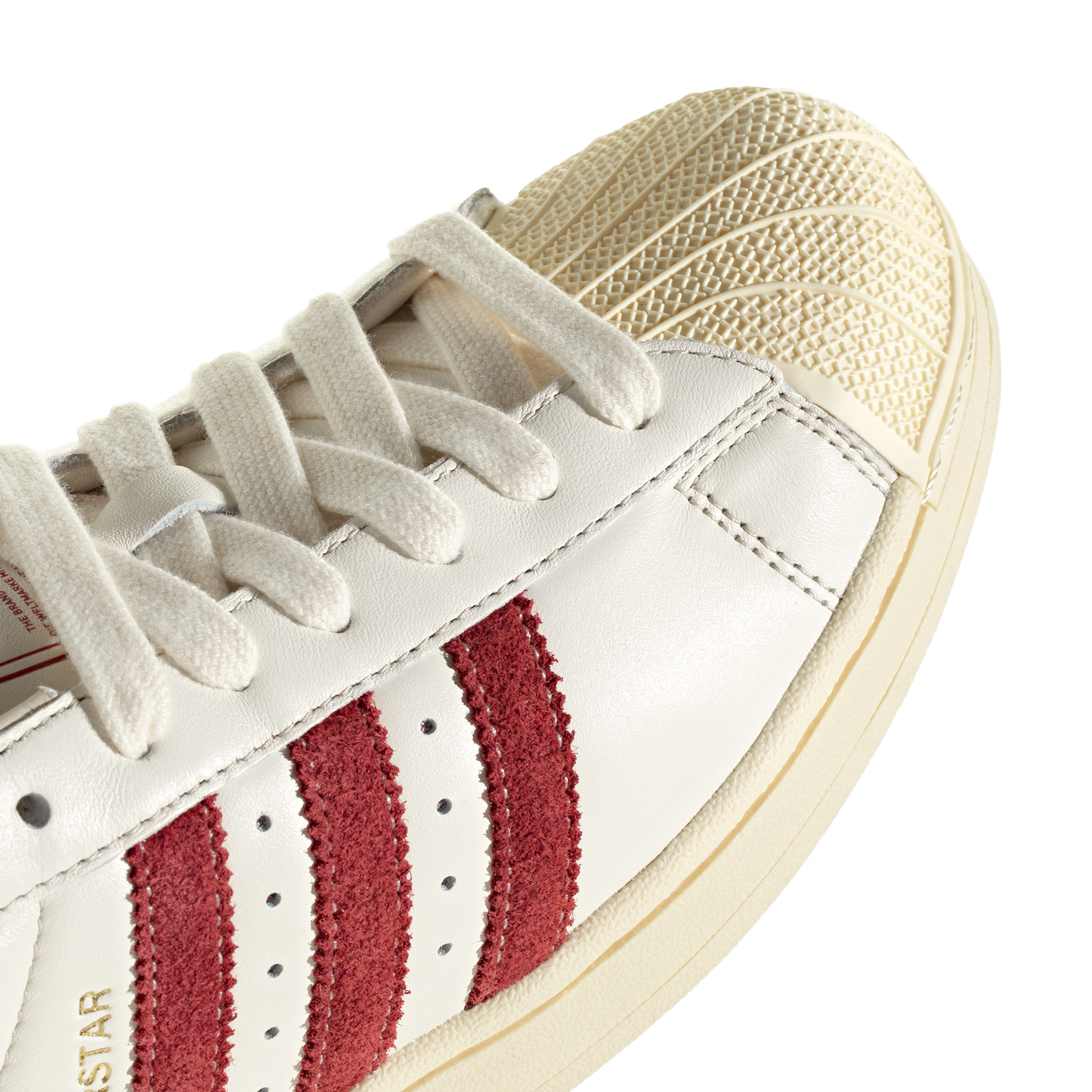 Adidas Superstar II Off White Rust Red Warm Vanilla