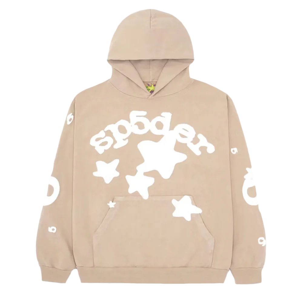 Sp5der Beluga Hoodie Sand