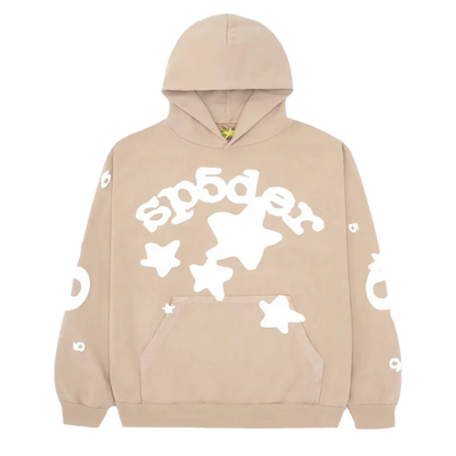 Sp5der Beluga Hoodie Sand