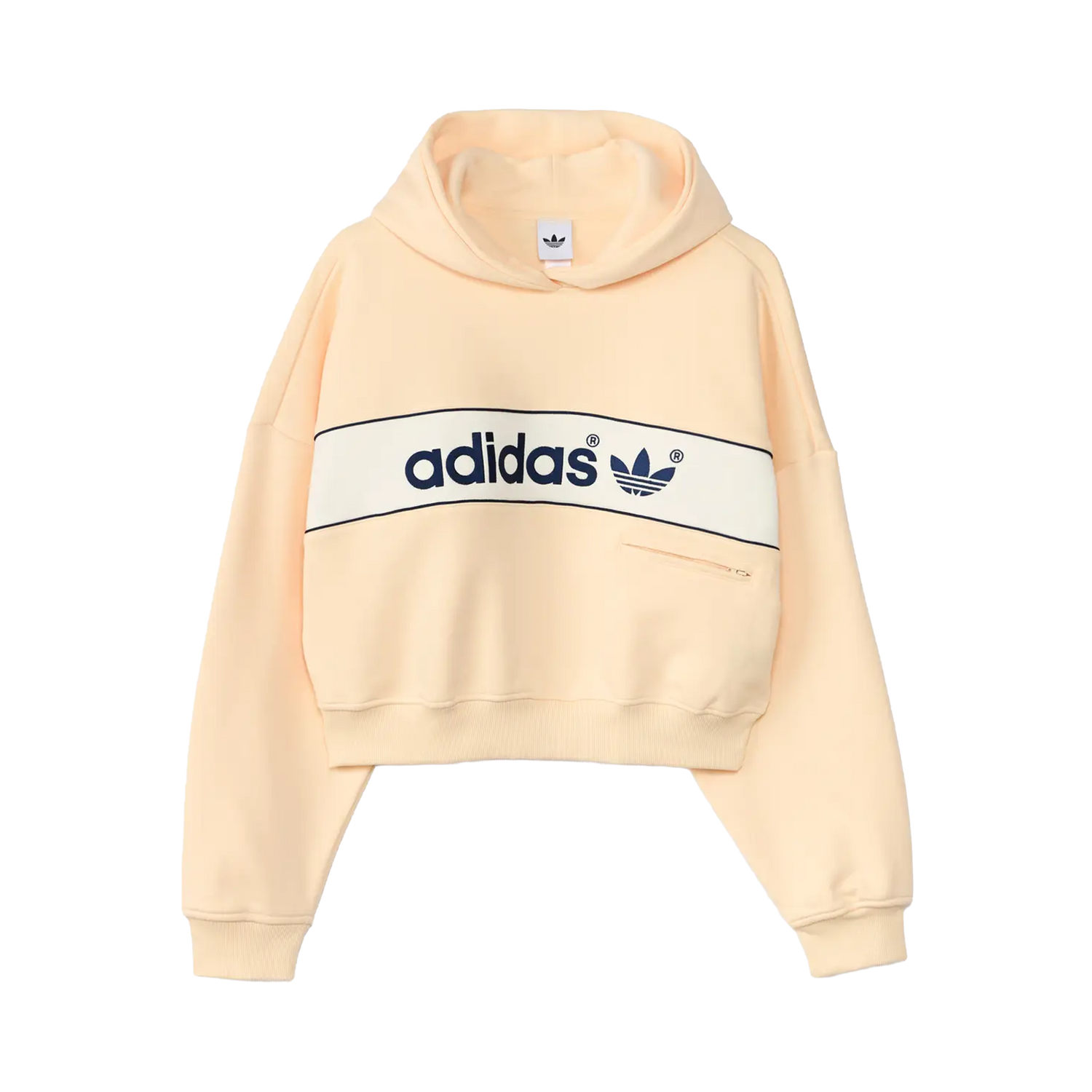Adidas adiSignature Women Block Hoodie Warm Vanilla