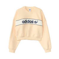 Bluză Adidas adiSignature Block Sweatshirt Warm Vanilla