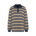 Adidas Striped Polo Khaki