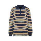 Adidas Striped Polo Khaki