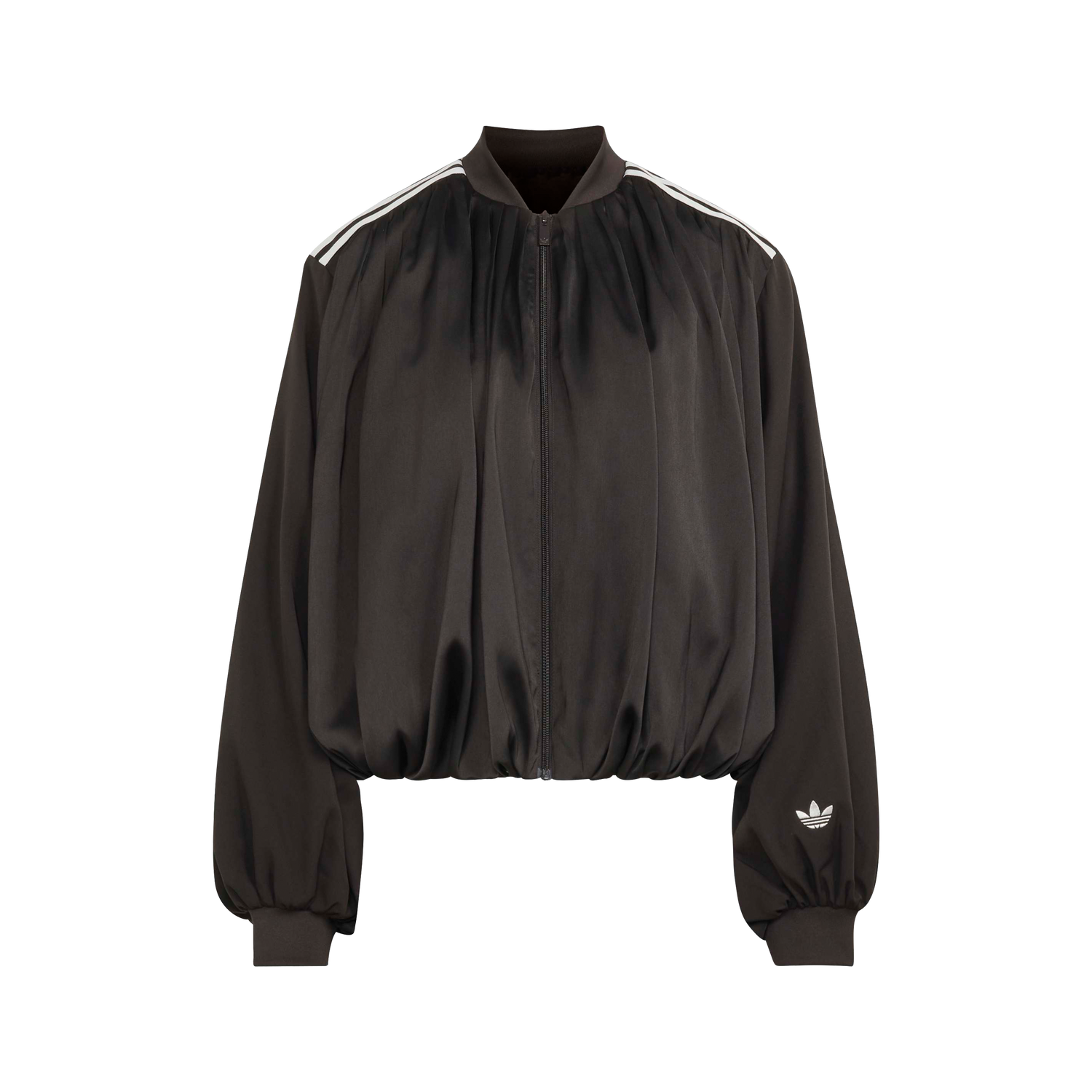 Adidas Pleated Track Top Night Brown