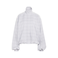 Adidas Blousy Check Track Top Dash Grey