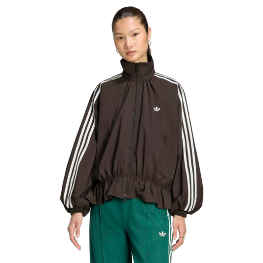 Adidas Blousy Oversized Track Top Night Brown
