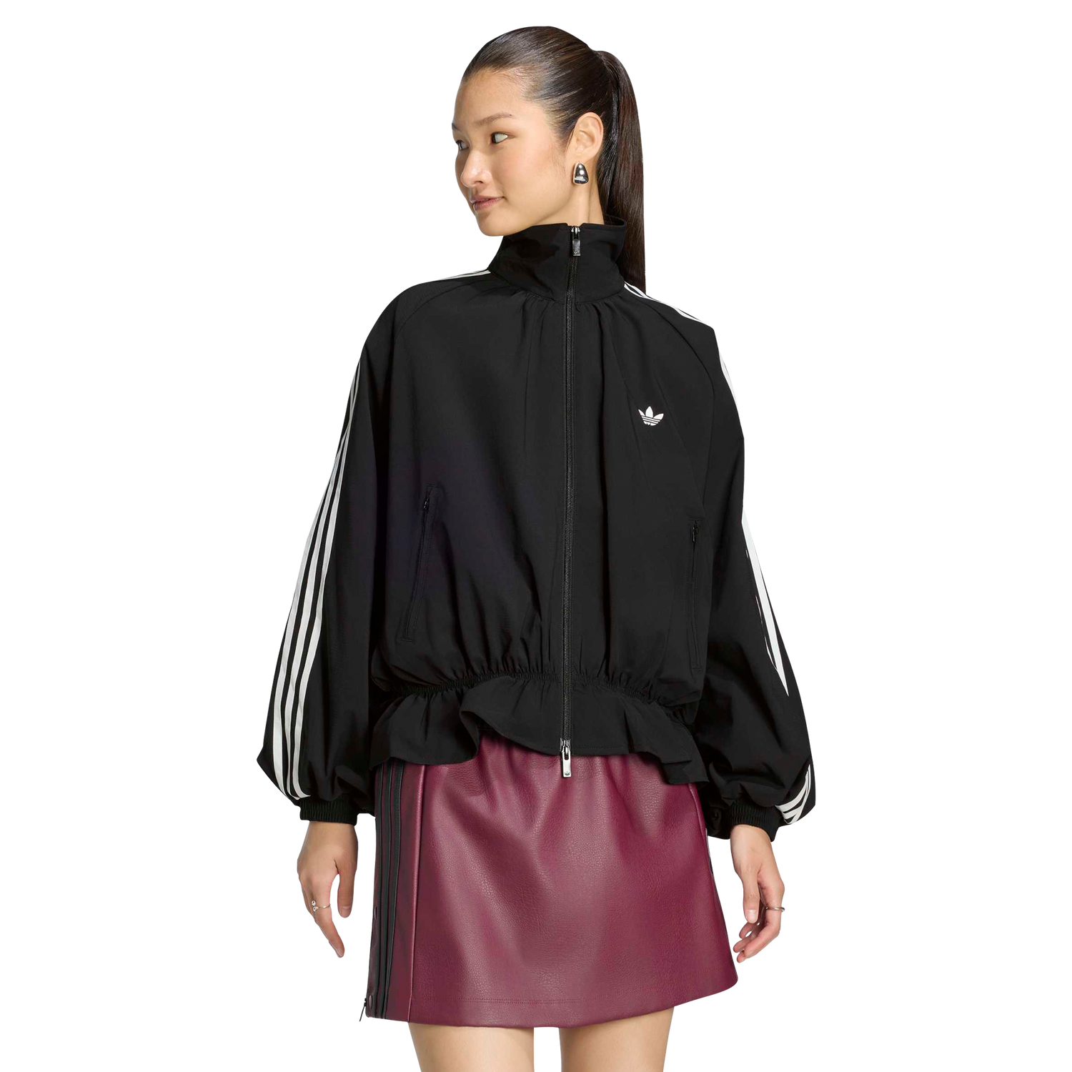 Adidas Blousy Oversized Track Top Black