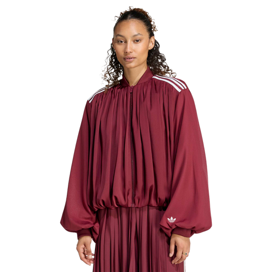 Adidas Pleated Track Top Shadow Red