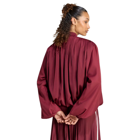 Adidas Pleated Track Top Shadow Red