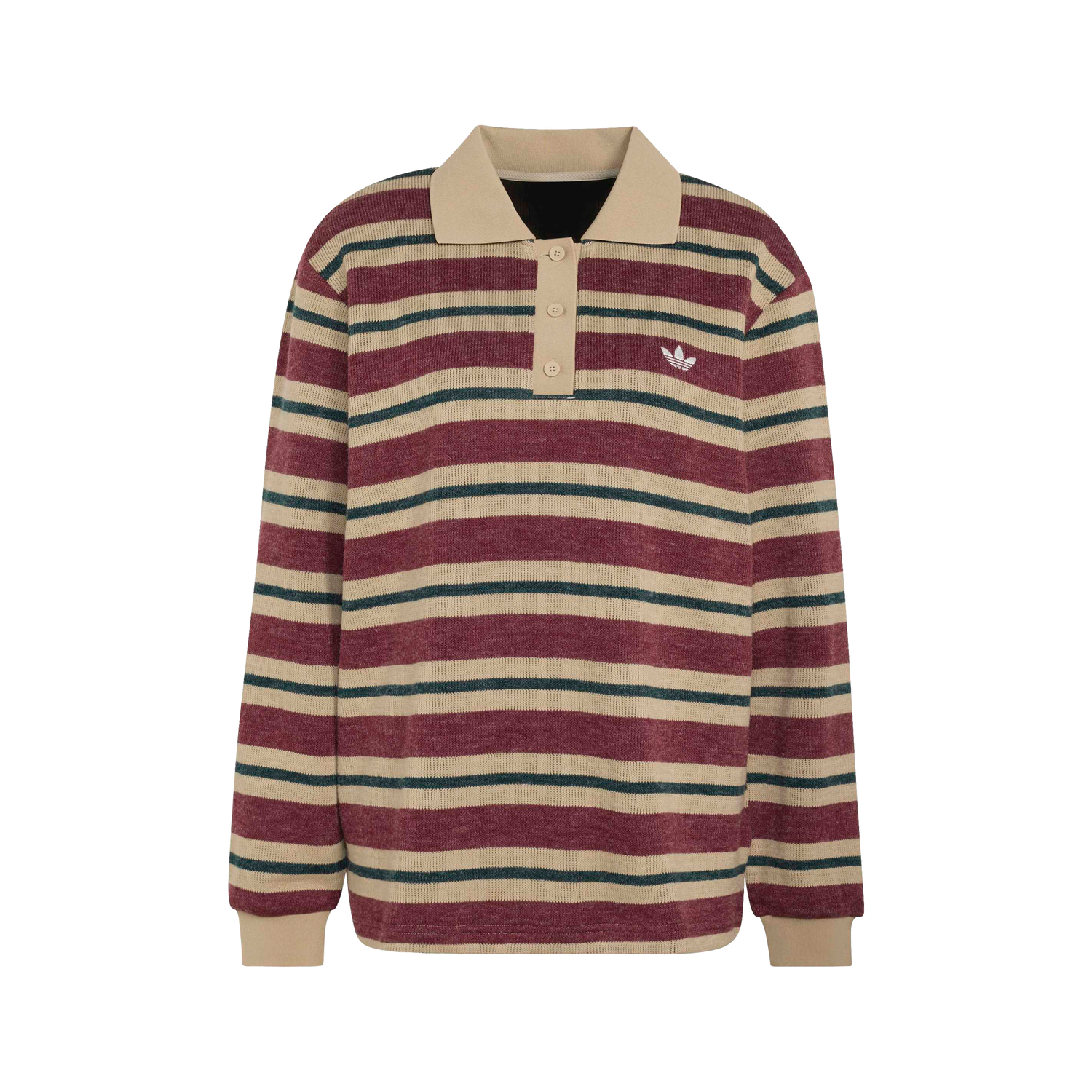 Adidas Striped Polo Shadow Red
