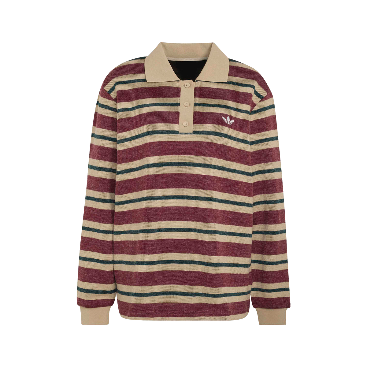 Adidas Striped Polo Shadow Red