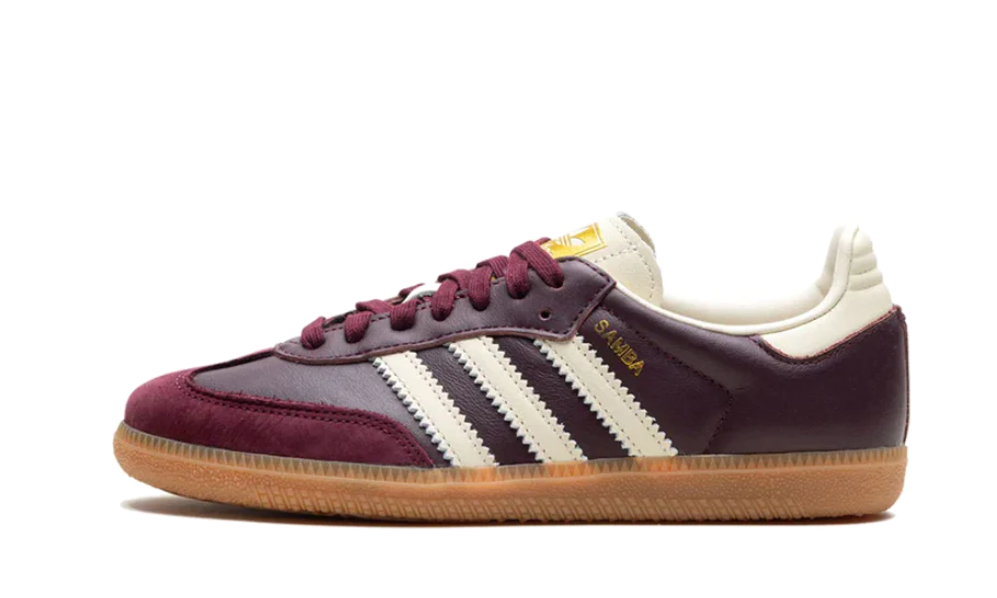 Adidas Samba OG Maroon Gold Metallic