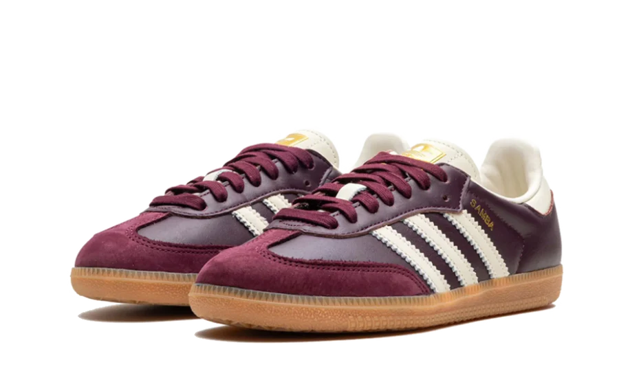 Adidas Samba OG Maroon Gold Metallic