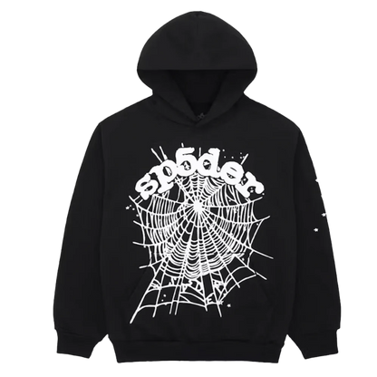 Sp5der OG Web Hoodie Black