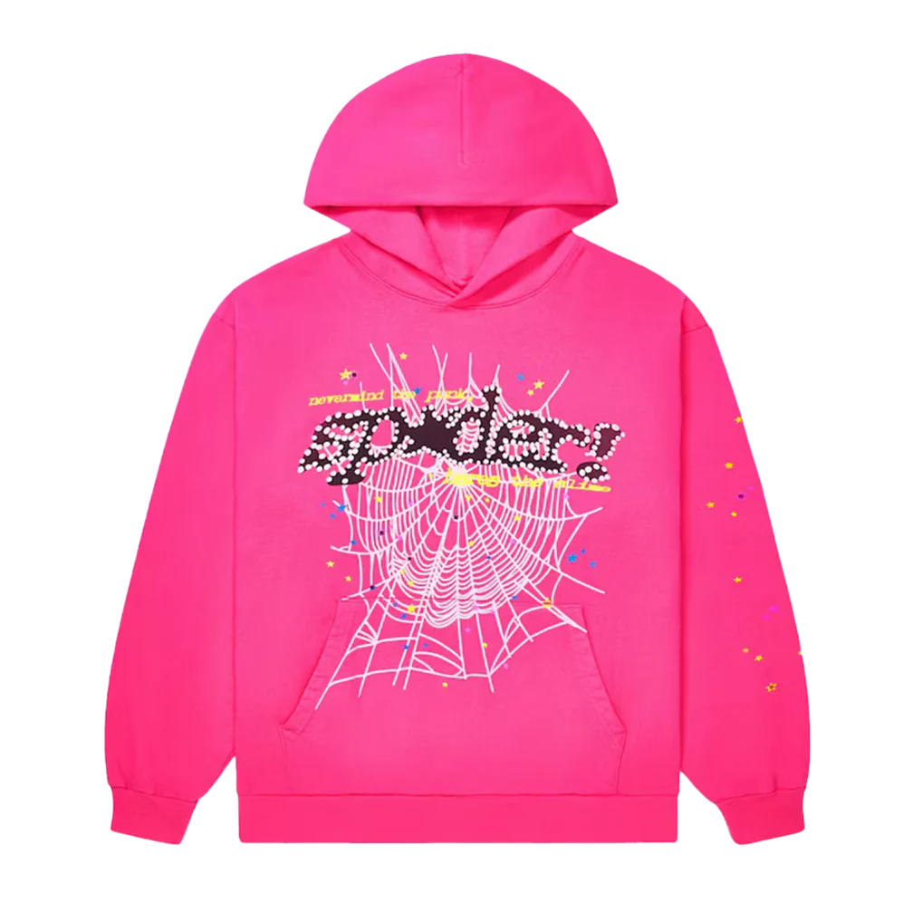 Sp5der P*NK V2 Hoodie Pink