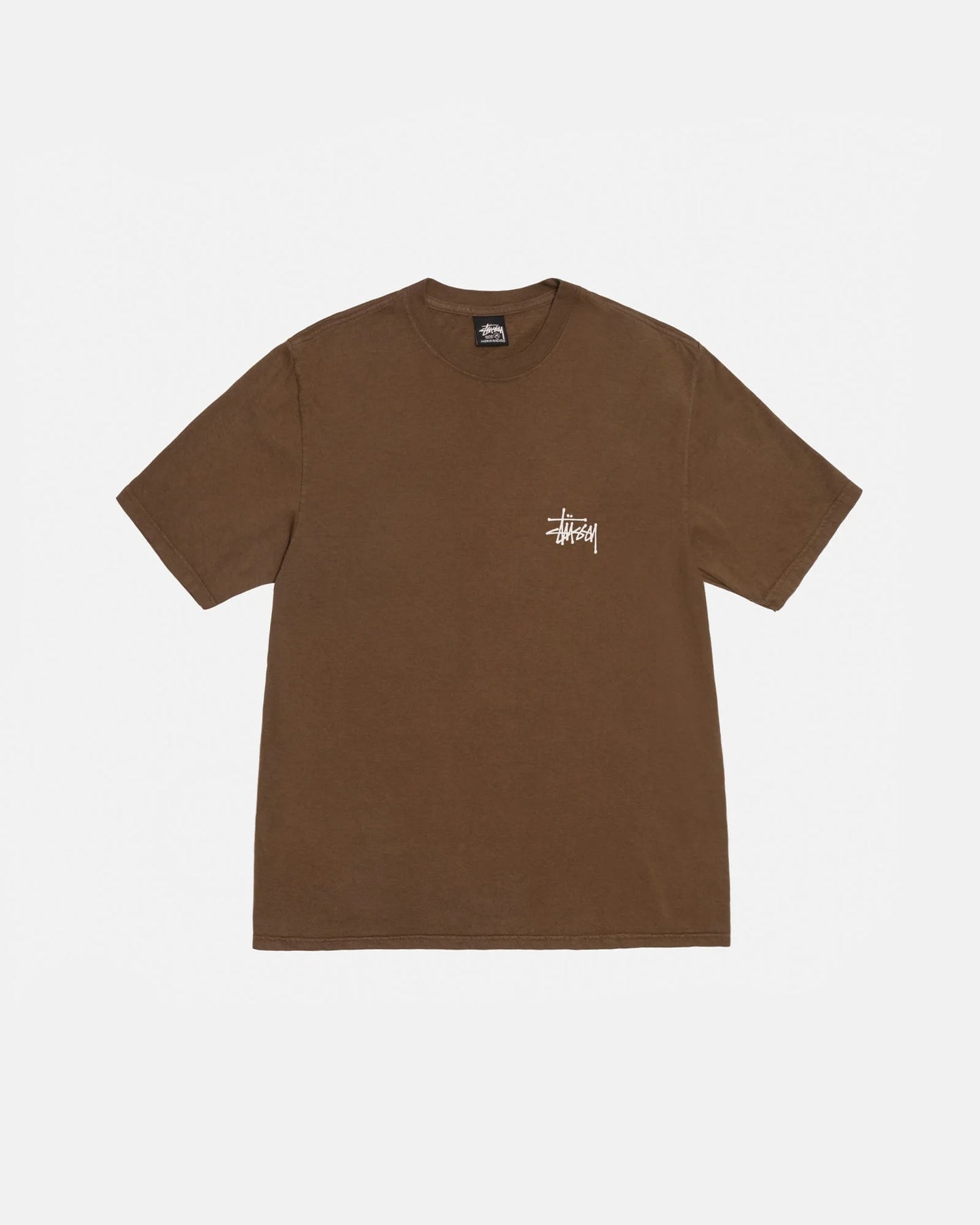 Stussy Basic Stussy Tee Pigment Dyed Brown