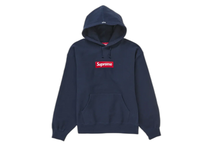Supreme Box Logo Hooded Sweatshirt Sweatshirt (FW24) Navy