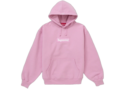 Supreme Box Logo Hooded Sweatshirt (FW24) Pink