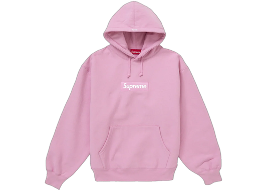 Supreme Box Logo Hooded Sweatshirt (FW24) Pink