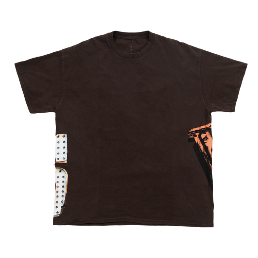 Travis Scott Road To Utopia Las Vegas Lights T-shirt Brown