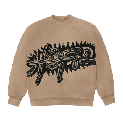 Travis Scott Utopia A3 Crewneck Light Brown