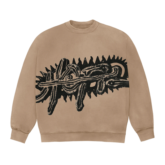 Travis Scott Utopia A3 Crewneck Light Brown