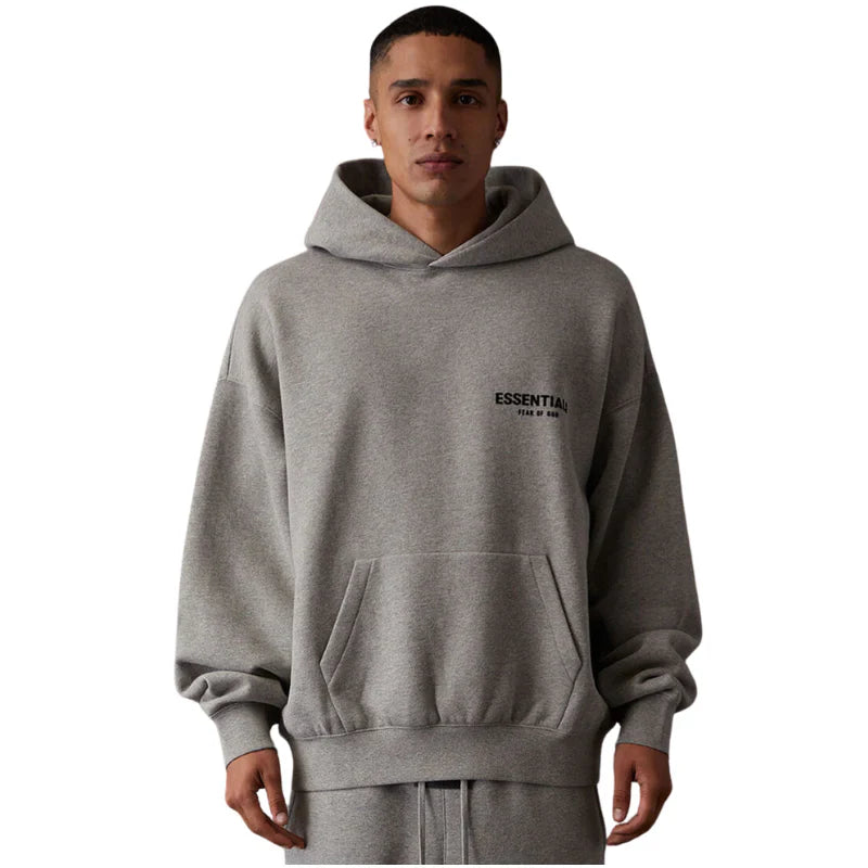 Fear Of God Essentials Hoodie Dark Oatmeal
