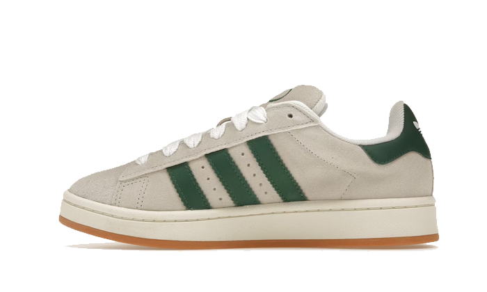 Adidas Campus 00s Crystal White Dark Green