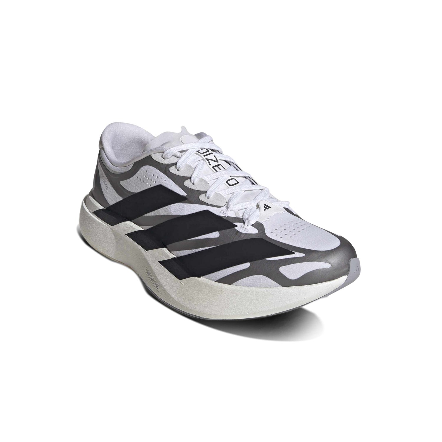 Adidas Adizero Evo SL EXO White Black – vista delantera en ángulo