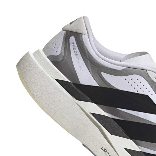 Adidas Adizero Evo SL EXO White Black – detalle del talón