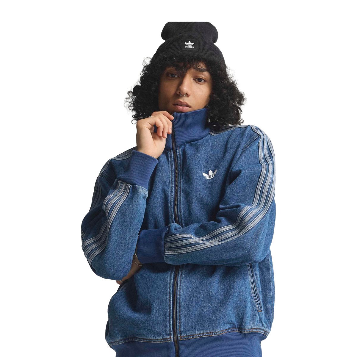 Adidas Denim FB Track Top Vintage - vista frontal